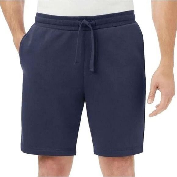 Members Mark French Terry Men's Shorts Size XXL Navy Blue Casual NEW NWT - Picture 1 of 7